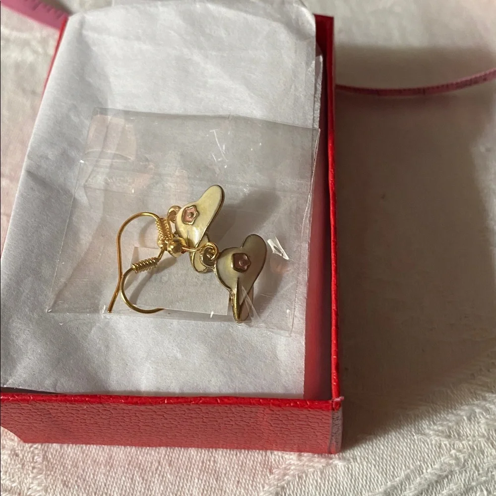 Nolan Miller Elegant Gold and Green Floral Brooch & Bonus Earrings - Picture 6 of 6